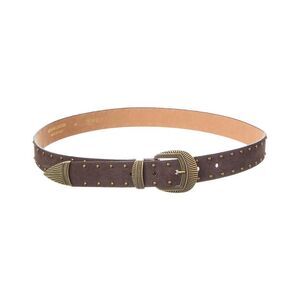 Persaman New York Mia92 Suede Belt, Brown